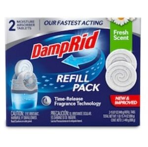 DampRid Refill Pack 2 Moisture Absorber Tablets Time releases fragrance